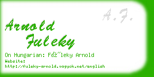 arnold fuleky business card